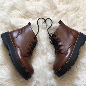 Brown Combat Boots